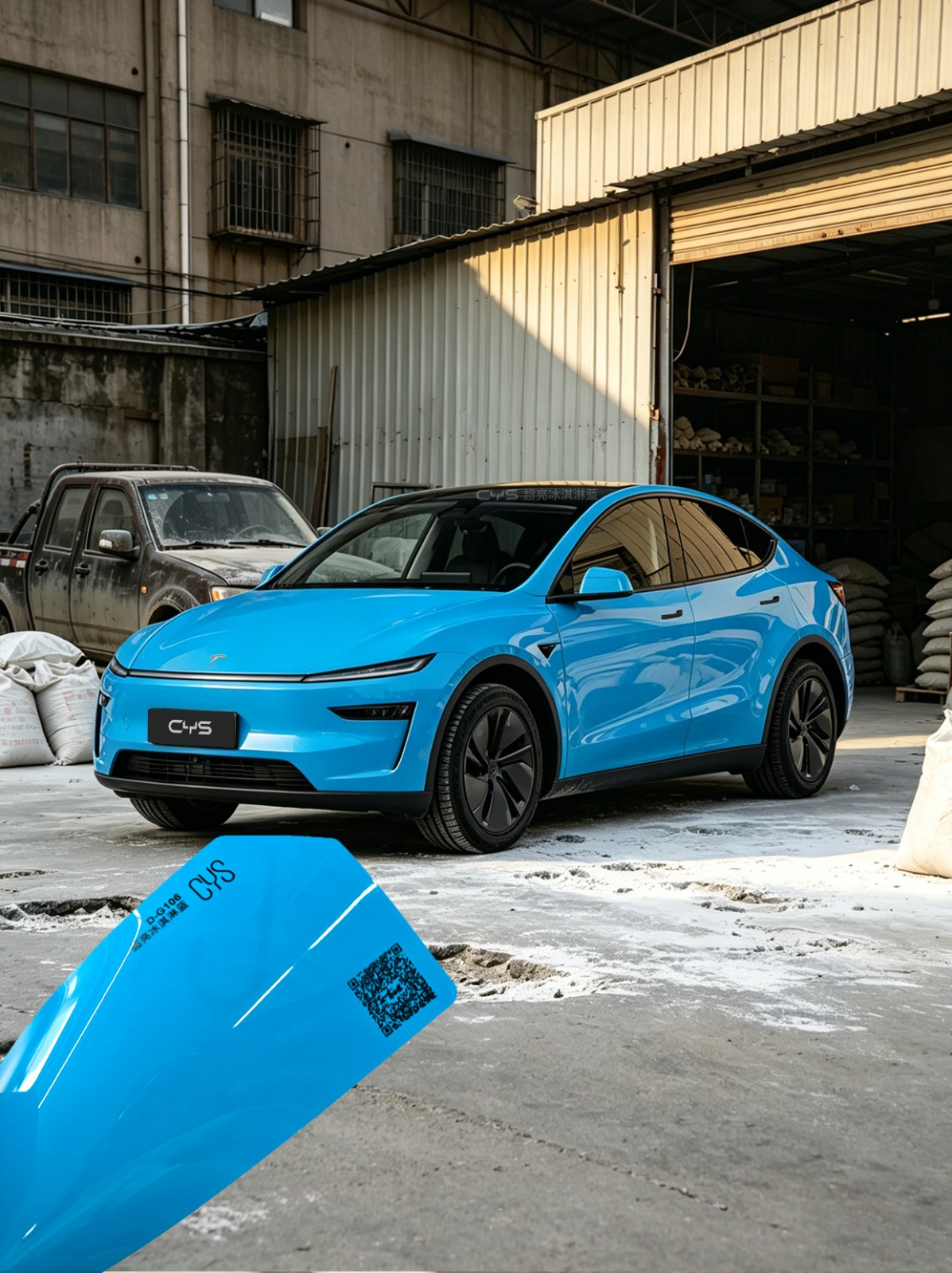 G106 超亮冰淇淋蓝 | Model Y